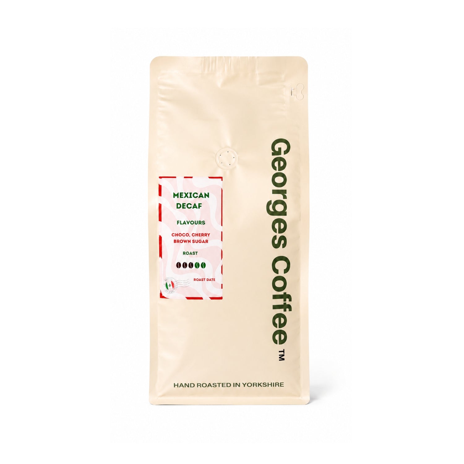Georges Coffee - Mexican Decaf - Medium Roast - Hand Roasted To Order - Chocolate, Cherry, Brown Sugar