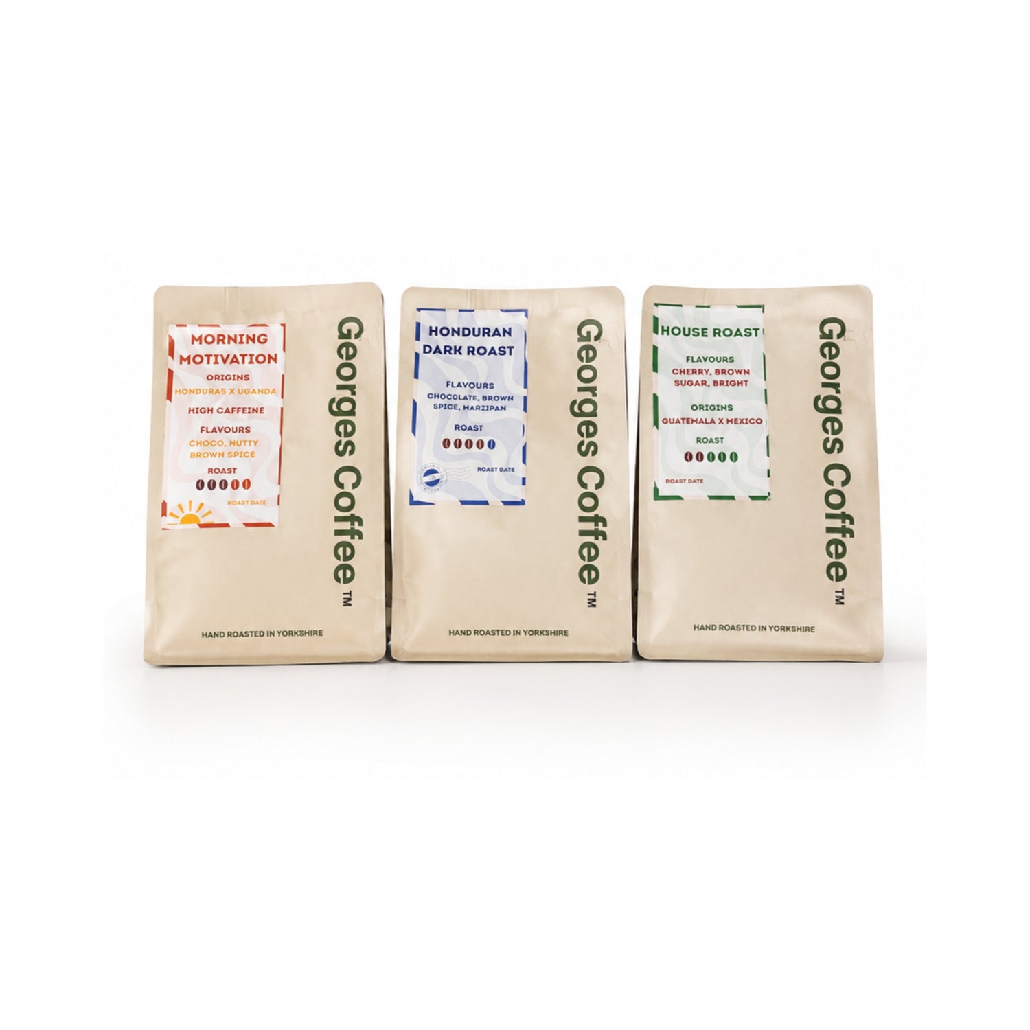 George’s Coffee Triple Selection Bundle – 3 x 227g Coffee Beans