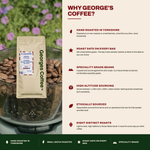 Why Georges Coffee: hand roasted in Yorkshire, roast date on every bag, SCA speciality grade beans, ethically sourced